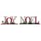 Glitzhome® Christmas Plaid Joy & Noel Table Décor Set